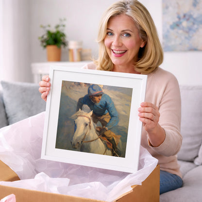 The Forward Glance - racing horse art gift idea for horse lovers