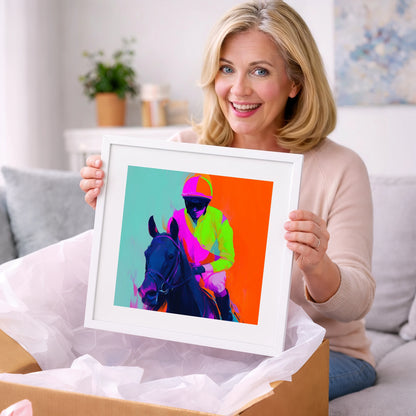 Electric Pace - racing horse art gift idea for horse lovers