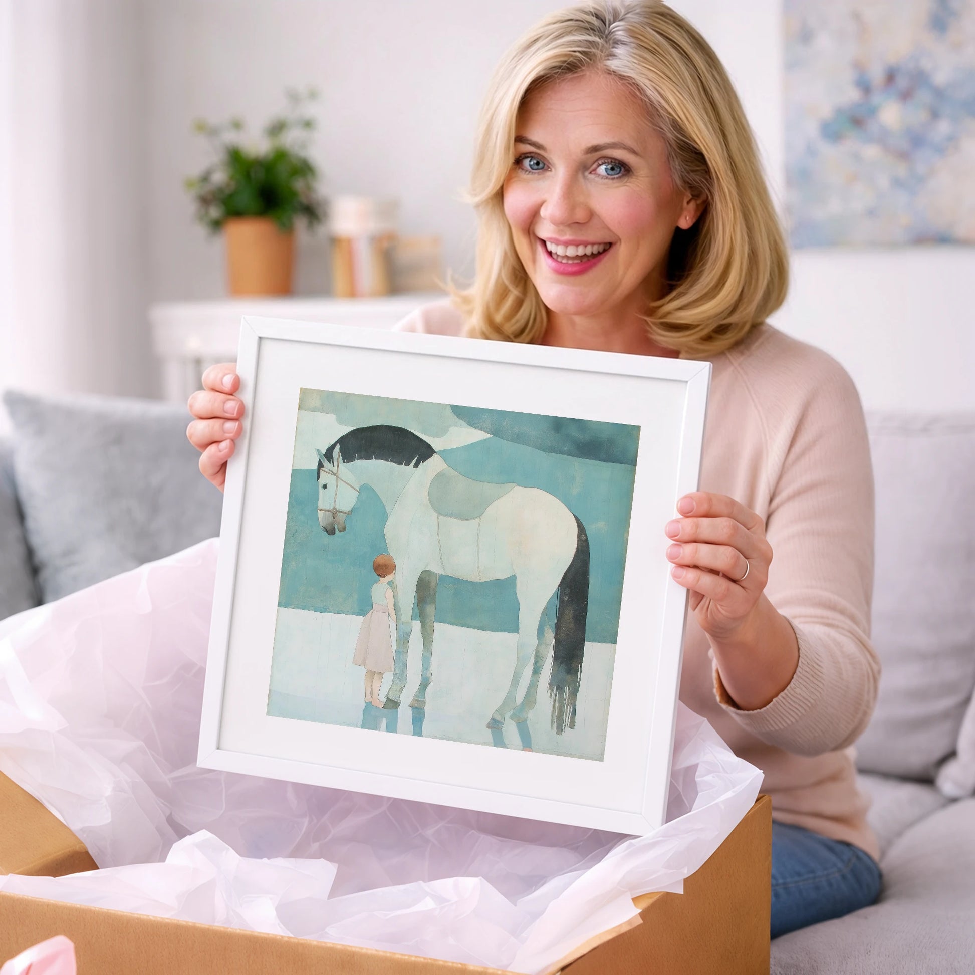 Quiet Trust - horse & rider art gift idea for horse lovers