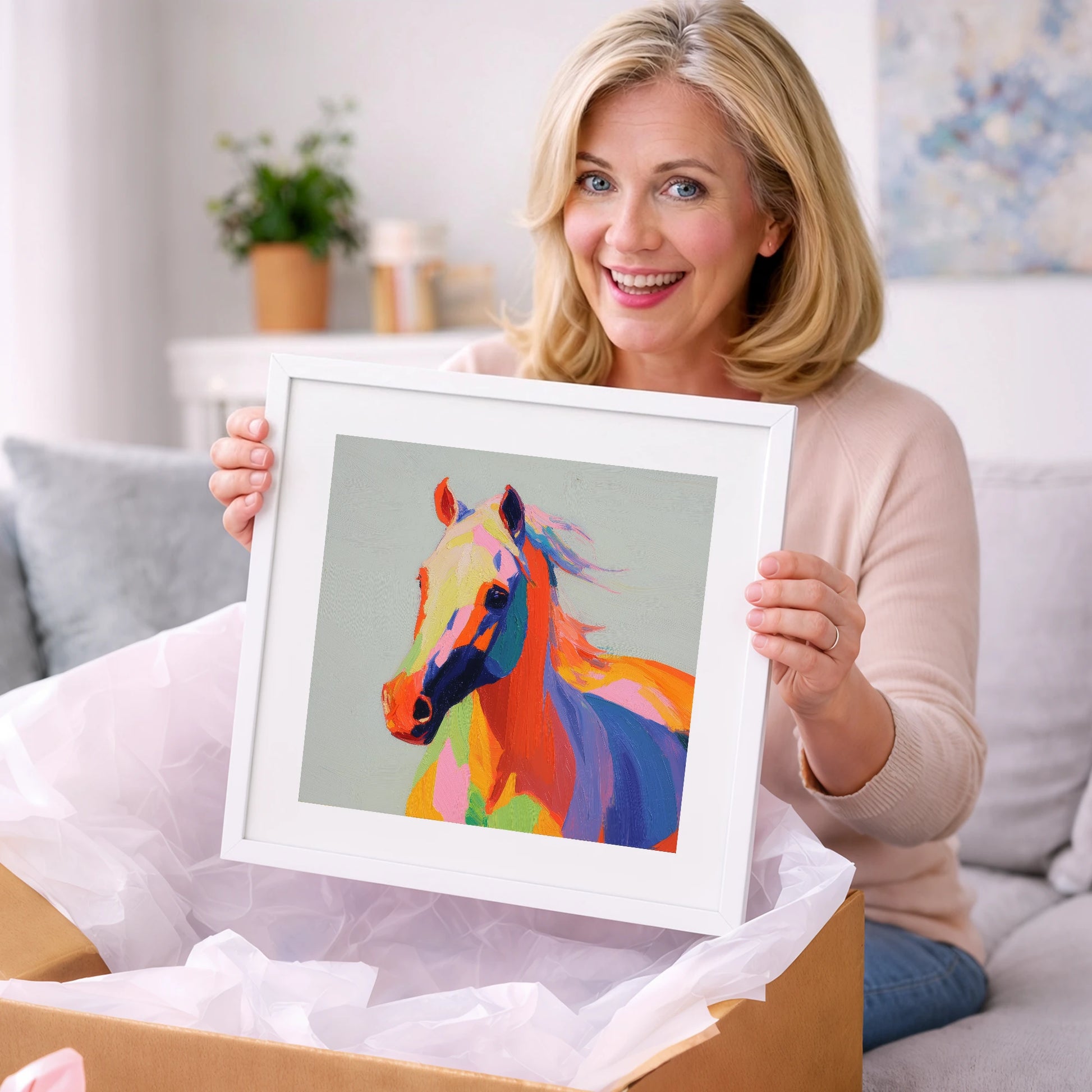 Vivid Equine Spirit - horse breed art gift idea for horse lovers