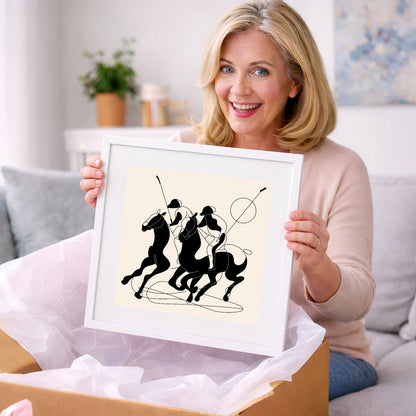 High Goal Dynamics - polo horse art gift idea for horse lovers