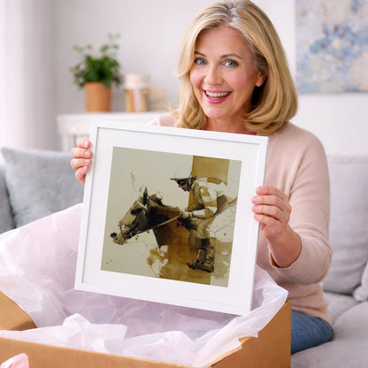 Pace in Profile - racing horse art gift idea for horse lovers