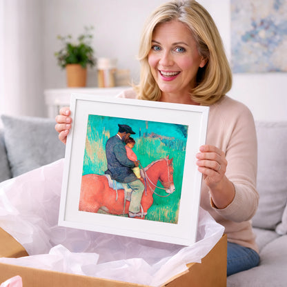 The Shared Ride - horse & rider art gift idea for horse lovers