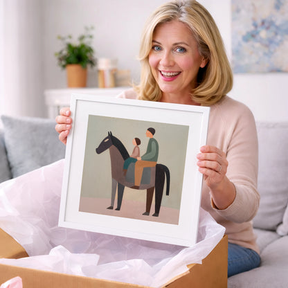 The Quiet Hack - horse & rider art gift idea for horse lovers