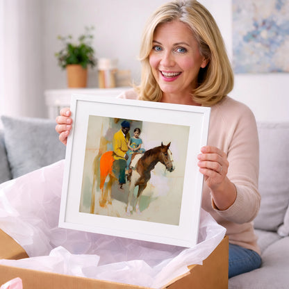 Shared Journey - horse & rider art gift idea for horse lovers