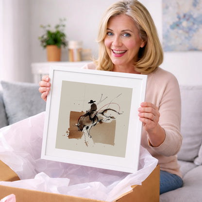 Untamed Western Energy - western horse art gift idea for horse lovers