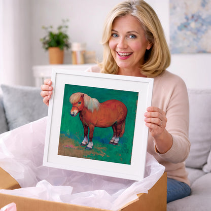 Emerald Chestnut Pony - horse breed art gift idea for horse lovers
