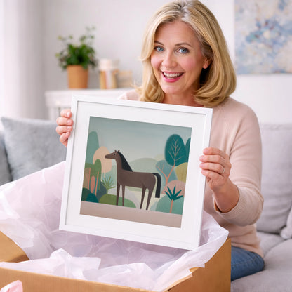 The Quiet Valley - horse breed art gift idea for horse lovers