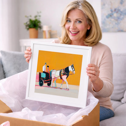 The Bright Turnout - working horse art gift idea for horse lovers