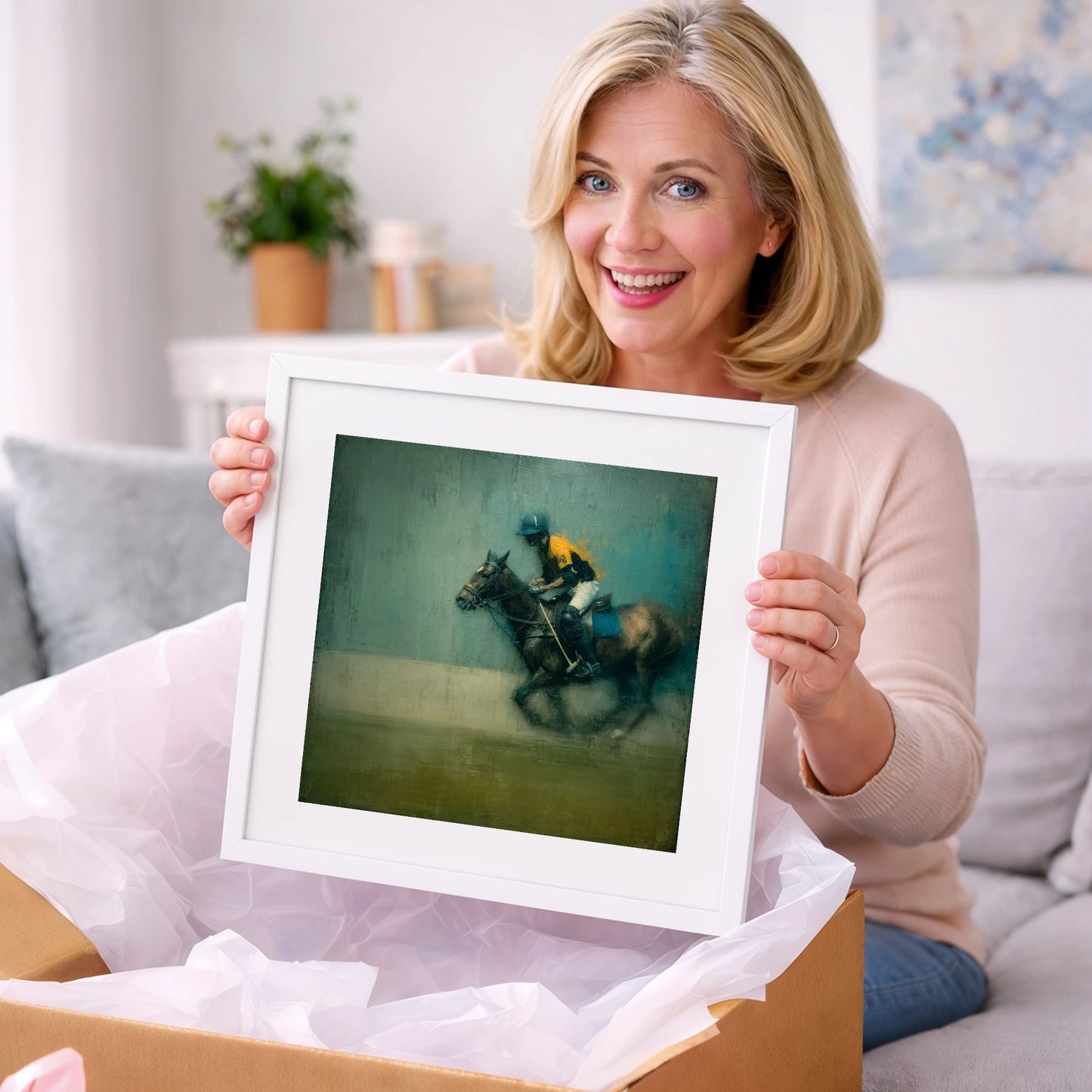 The Decisive Chukka - polo horse art gift idea for horse lovers