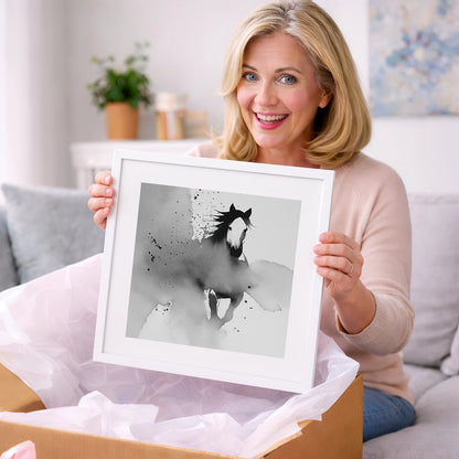 Emerging Spirit - horse portrait art gift idea for horse lovers