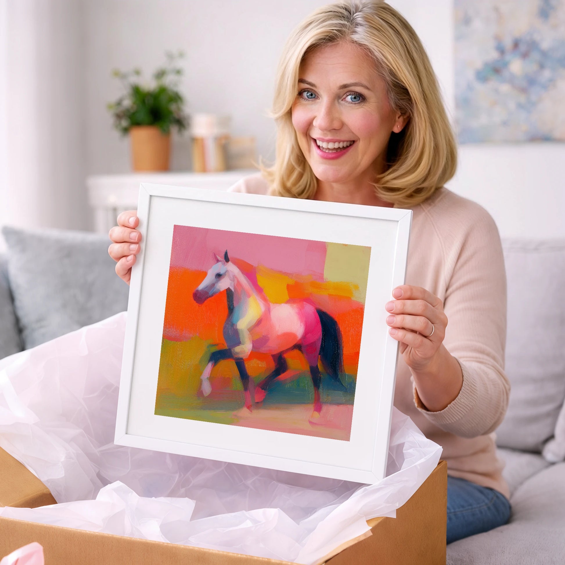 Vivid Equine Stride - horse breed art gift idea for horse lovers