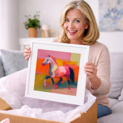 Vivid Equine Stride - horse breed art gift idea for horse lovers