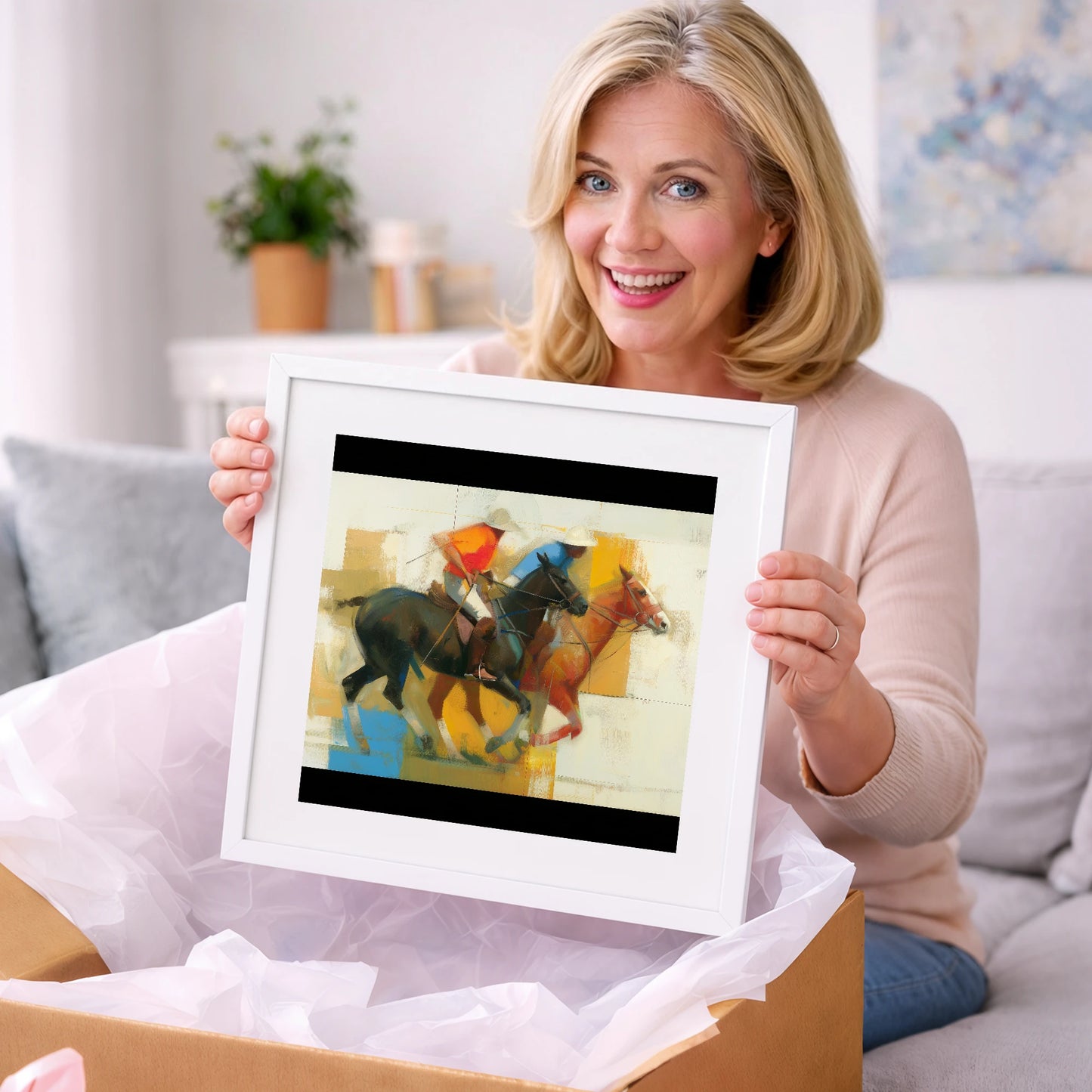 The Final Chukka - polo horse art gift idea for horse lovers