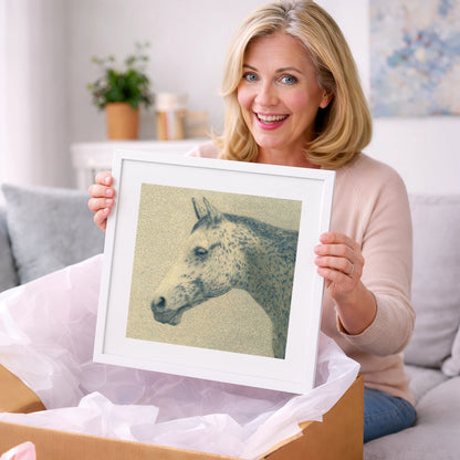 Meticulous Equine Profile - horse breed art gift idea for horse lovers