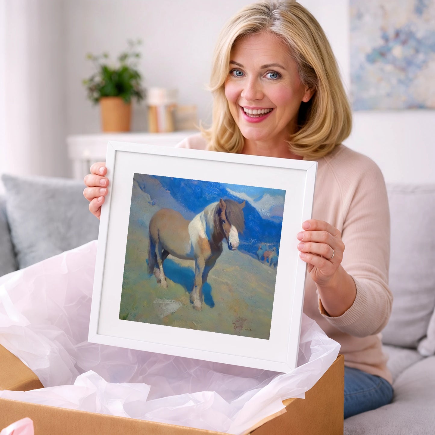 Highland Sentinel - horse breed art gift idea for horse lovers
