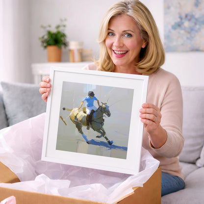 High Goal Pursuit - polo horse art gift idea for horse lovers