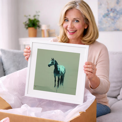 The Teal Appaloosa - horse breed art gift idea for horse lovers