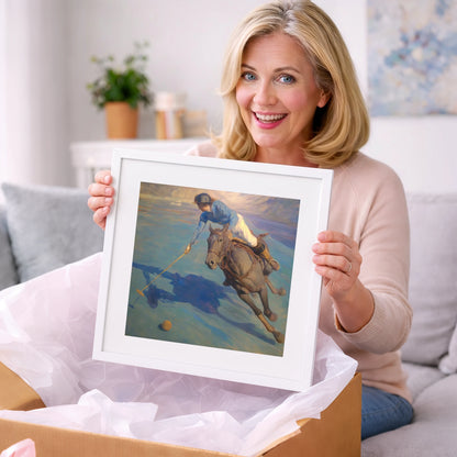 The Final Chukka - polo horse art gift idea for horse lovers