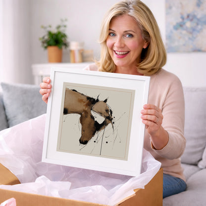 Unspoken Harmony - horse & rider art gift idea for horse lovers