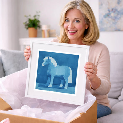 Cobalt Native Pony - horse breed art gift idea for horse lovers