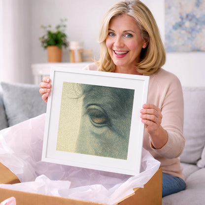 The Quiet Gaze - horse portrait art gift idea for horse lovers
