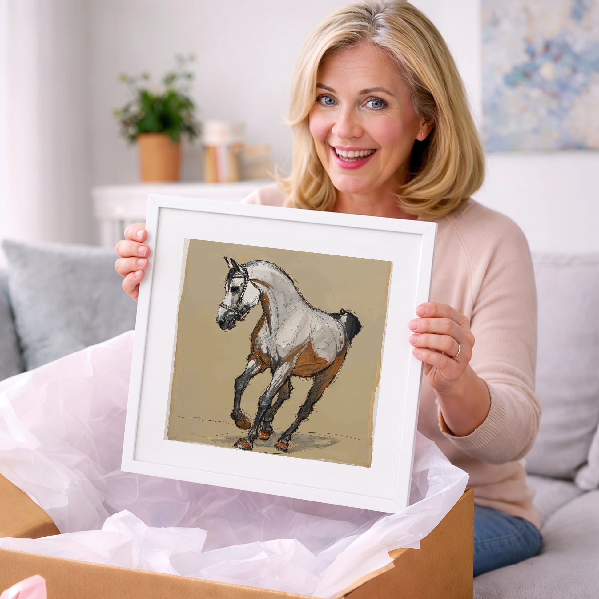 Collected Spirit - horse breed art gift idea for horse lovers