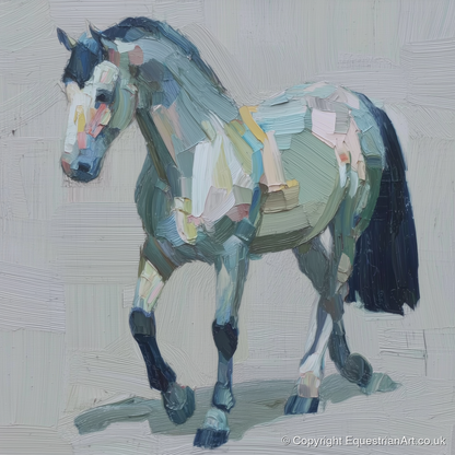 Painted Strides - horse breed art print and canvas by Stella Waverly A.I