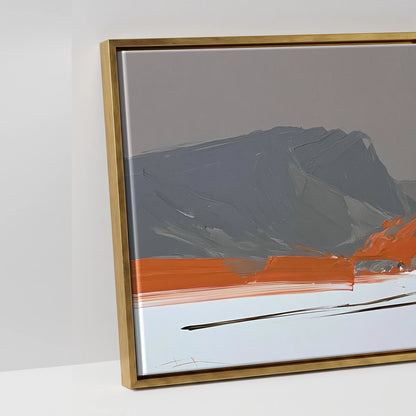 The Vivid Expanse - artwork detail in an antique gold float frame