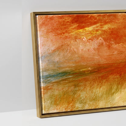 Luminous Spirit - artwork detail in an antique gold float frame