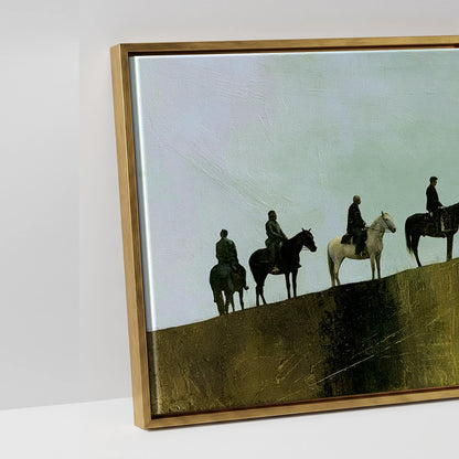 The Golden Ridge - artwork detail in an antique gold float frame