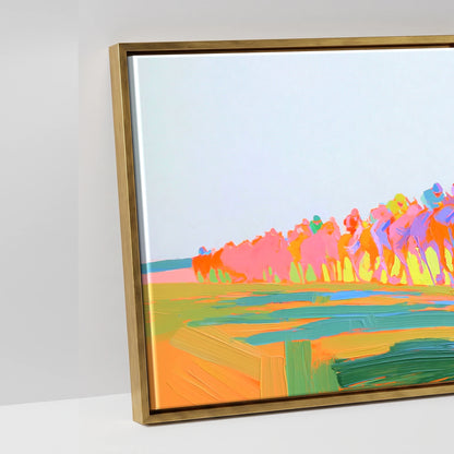 The Electric Sprint - artwork detail in an antique gold float frame