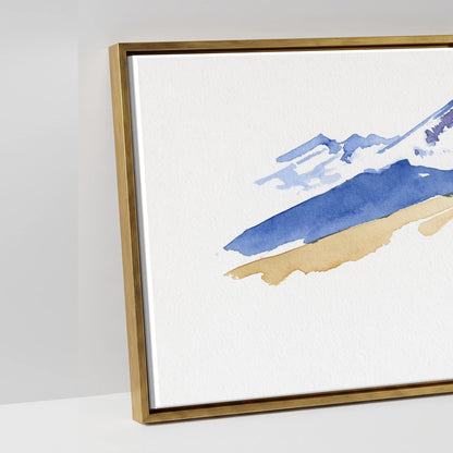 Spirit of the Ridge - artwork detail in an antique gold float frame