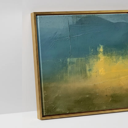 Echoes in Gold - artwork detail in an antique gold float frame