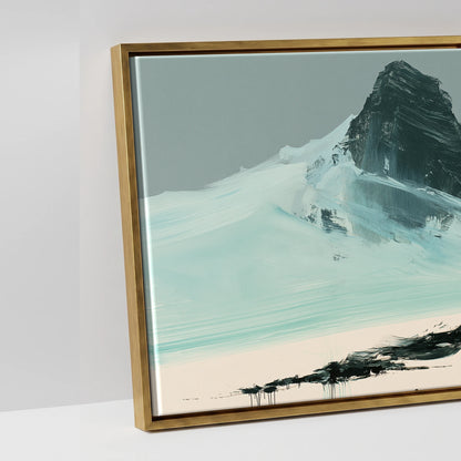 The Long Line - artwork detail in an antique gold float frame