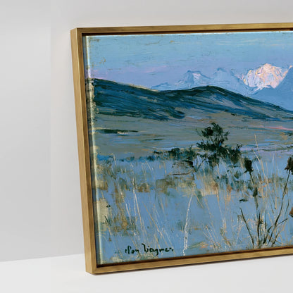 High Country Sentinel - artwork detail in an antique gold float frame