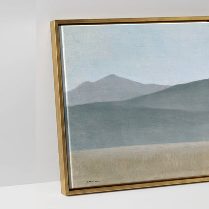 Stoic Grey in Slate - artwork detail in an antique gold float frame