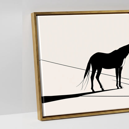 Mountain Contour Silhouette - artwork detail in an antique gold float frame