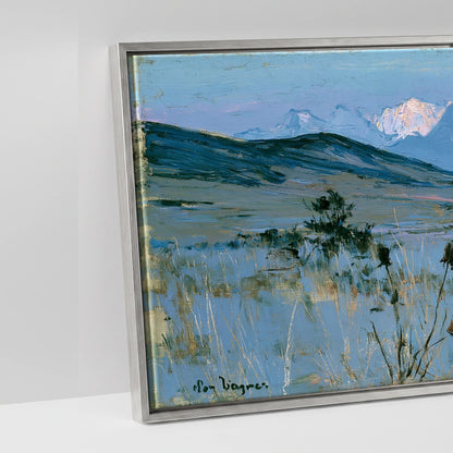 High Country Sentinel - artwork detail in an antique silver float frame