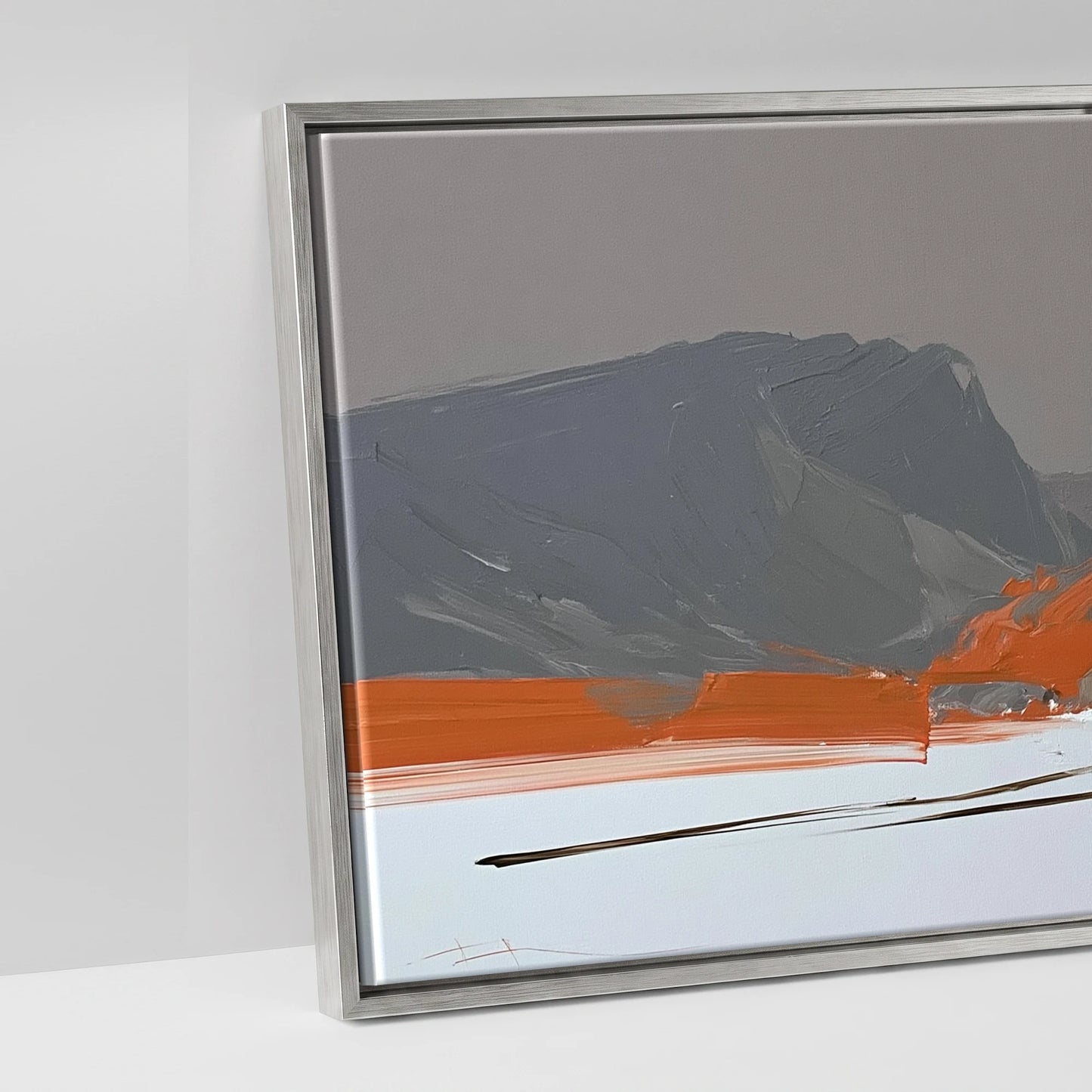 The Vivid Expanse - artwork detail in an antique silver float frame