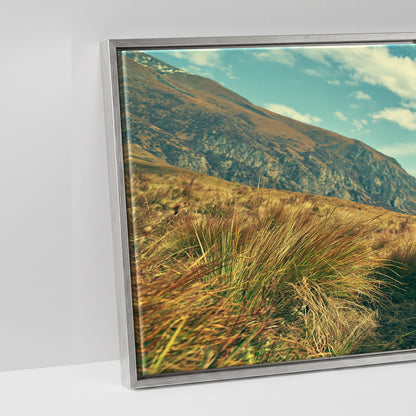 The High Pass - artwork detail in an antique silver float frame