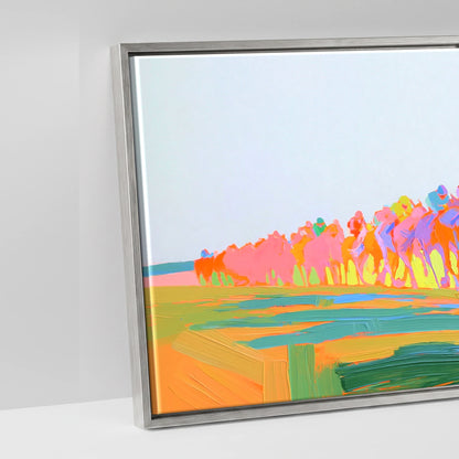 The Electric Sprint - artwork detail in an antique silver float frame