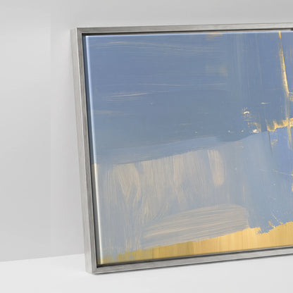 Sunlit Range Riders - artwork detail in an antique silver float frame