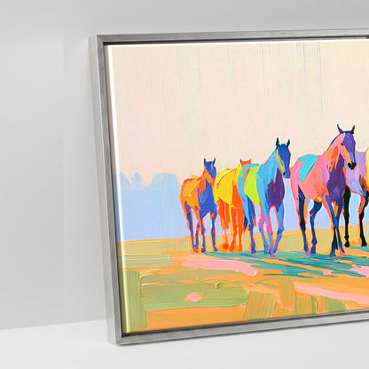 Vibrant Racing String - artwork detail in an antique silver float frame