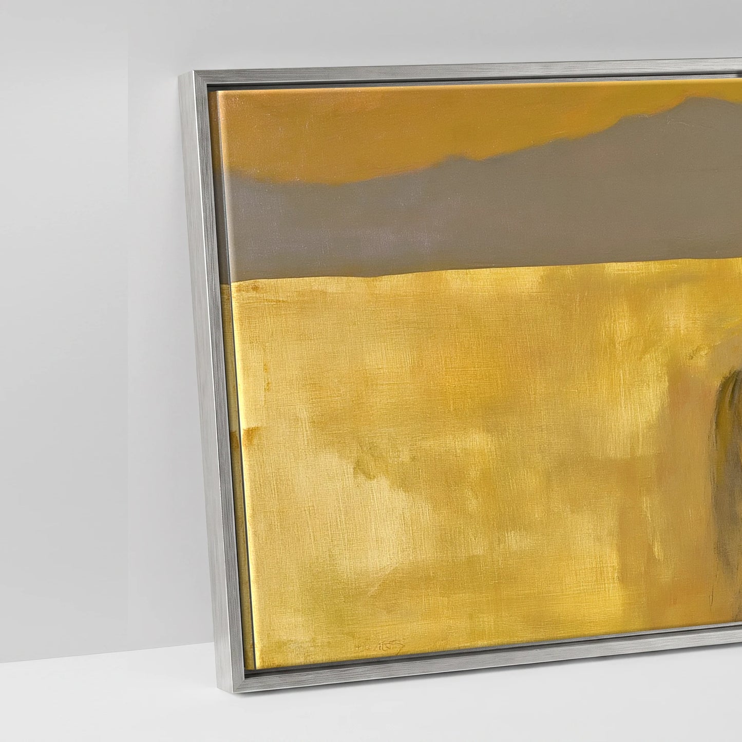 The Golden Expanse - artwork detail in an antique silver float frame
