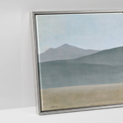 Stoic Grey in Slate - artwork detail in an antique silver float frame