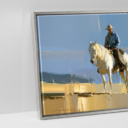High Country Range - artwork detail in an antique silver float frame