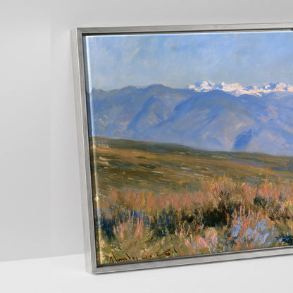 High Country Spirit - artwork detail in an antique silver float frame