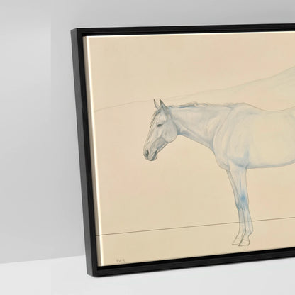The Flowing Horizon - artwork detail in a black float frame
