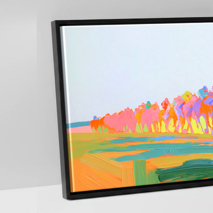 The Electric Sprint - artwork detail in a black float frame